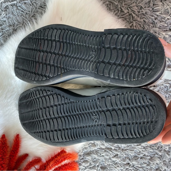 L’INTERVALLE White Leather Combat Boots - Picture 6 of 8